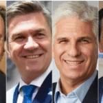 Los gobernadores Gustavo Sáenz (Salta), Leandro Zdero (Chaco), Claudio Poggi (San Luis) y Carlos Sadir (Jujuy).